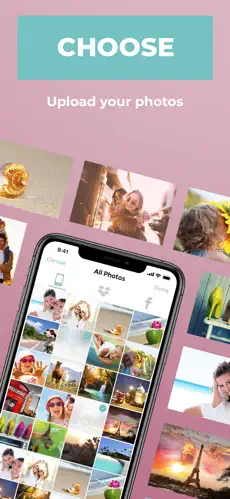 Pixolo Instant photo upload screen